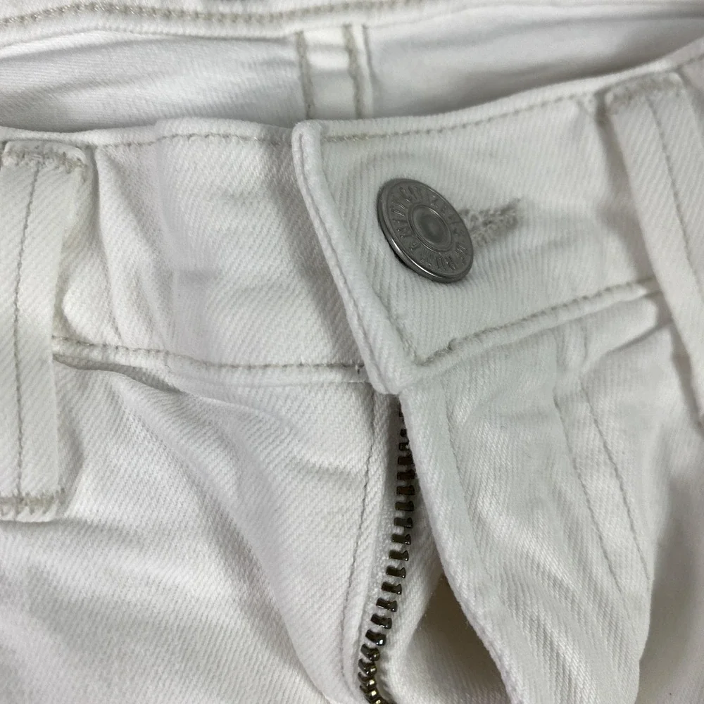 Citizens Of Humanity Elsa Jeans Womens 24 White Mid Rise Slim‎ Crop Ankle Denim
